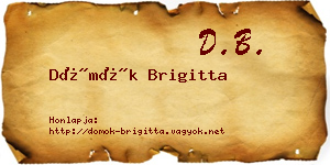Dömök Brigitta névjegykártya